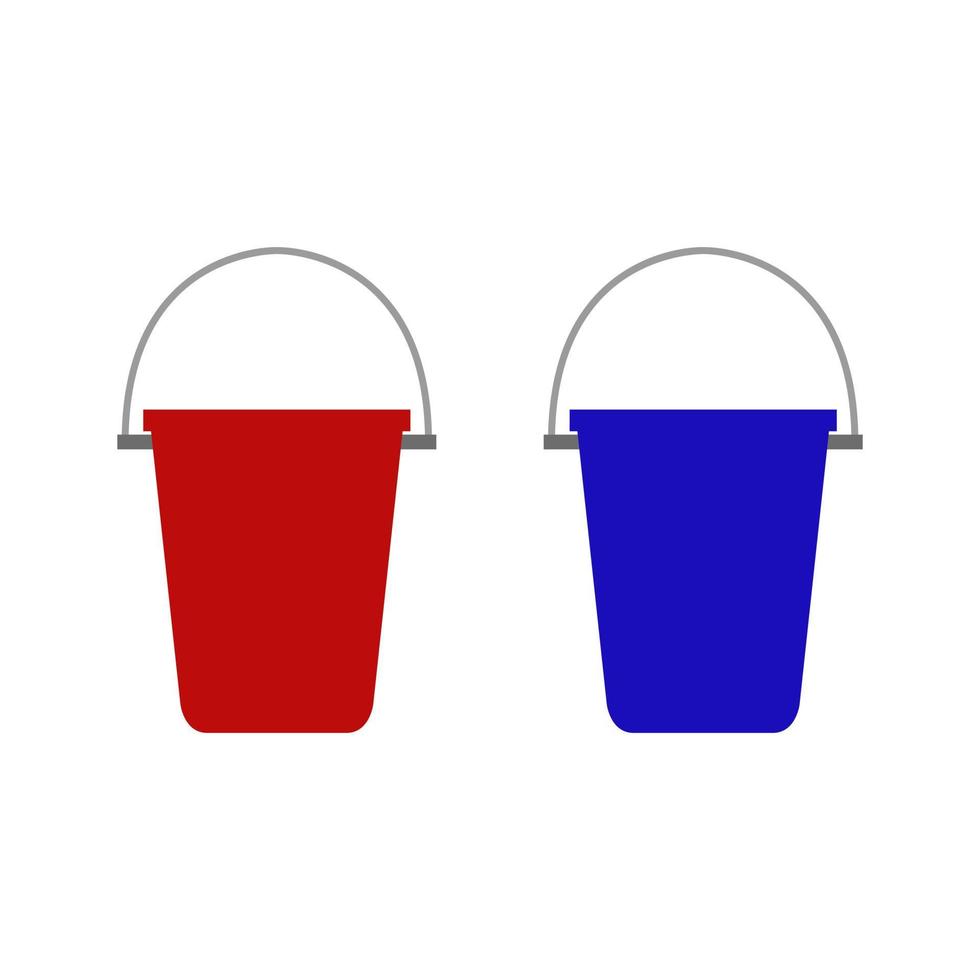 Bucket Illustrated On White Background vector