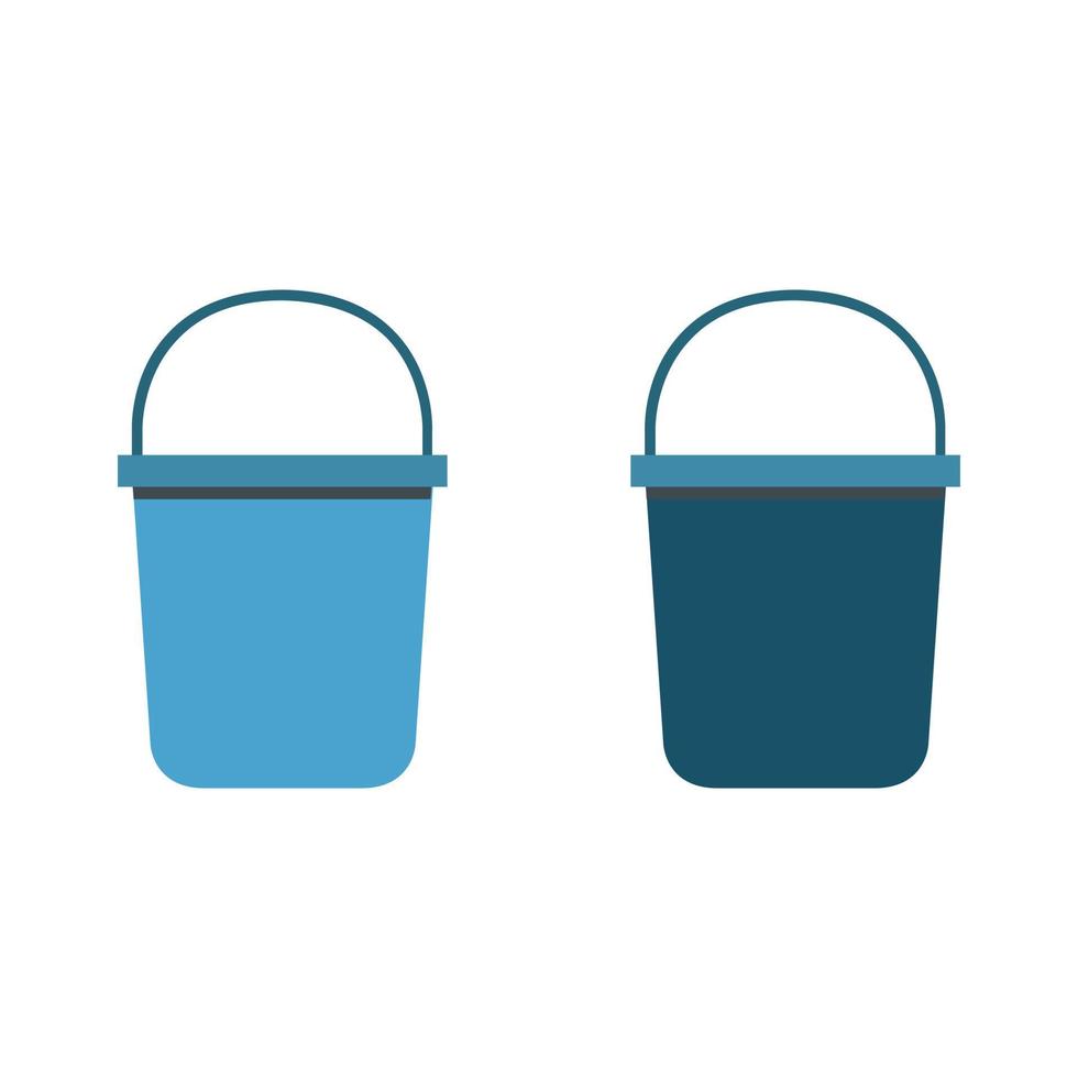 Bucket Illustrated On White Background vector