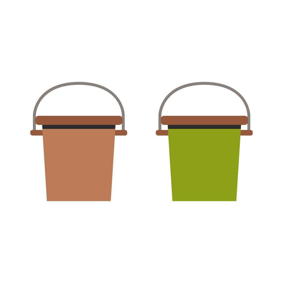 Bucket Illustrated On White Background vector