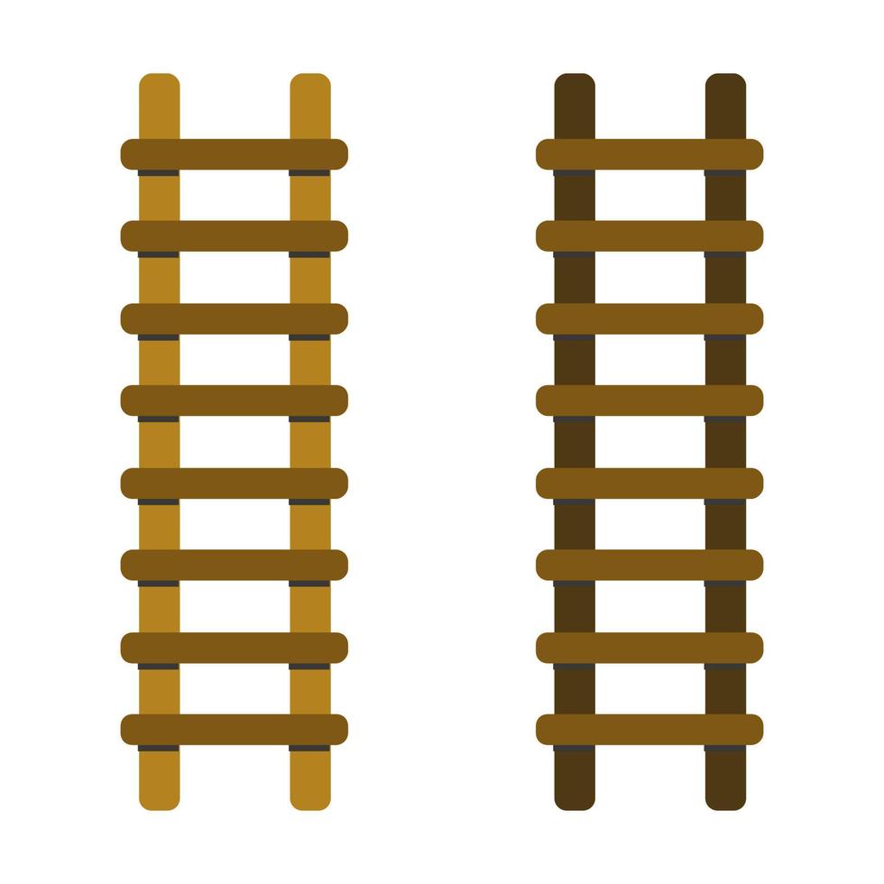 Ladder Illustrated On White Background vector