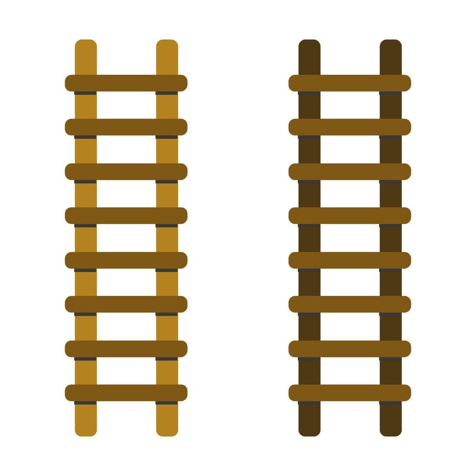 Ladder Illustrated On White Background vector