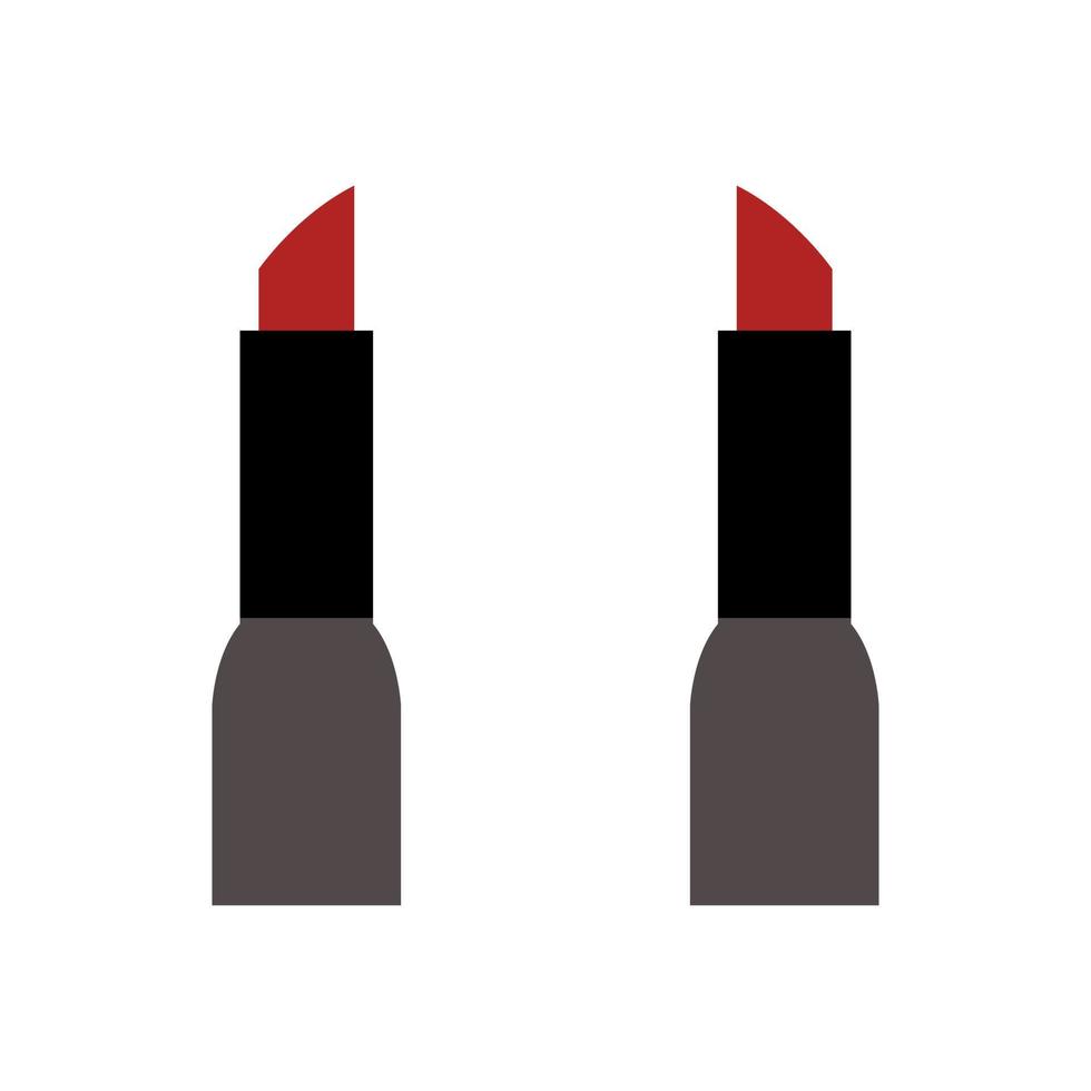 Lipstick Illustrated On White Background vector