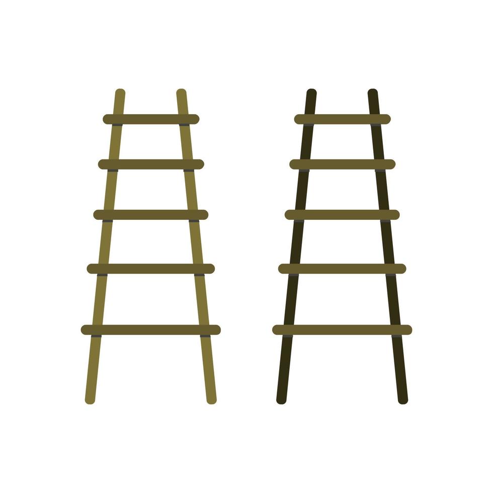 Ladder Illustrated On White Background vector