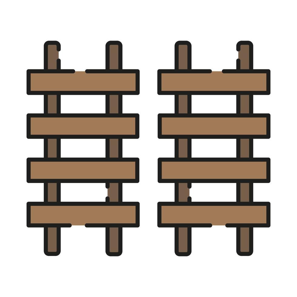 Ladder Illustrated On White Background vector