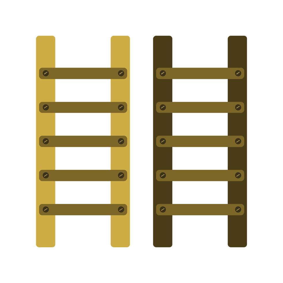Ladder Illustrated On White Background vector