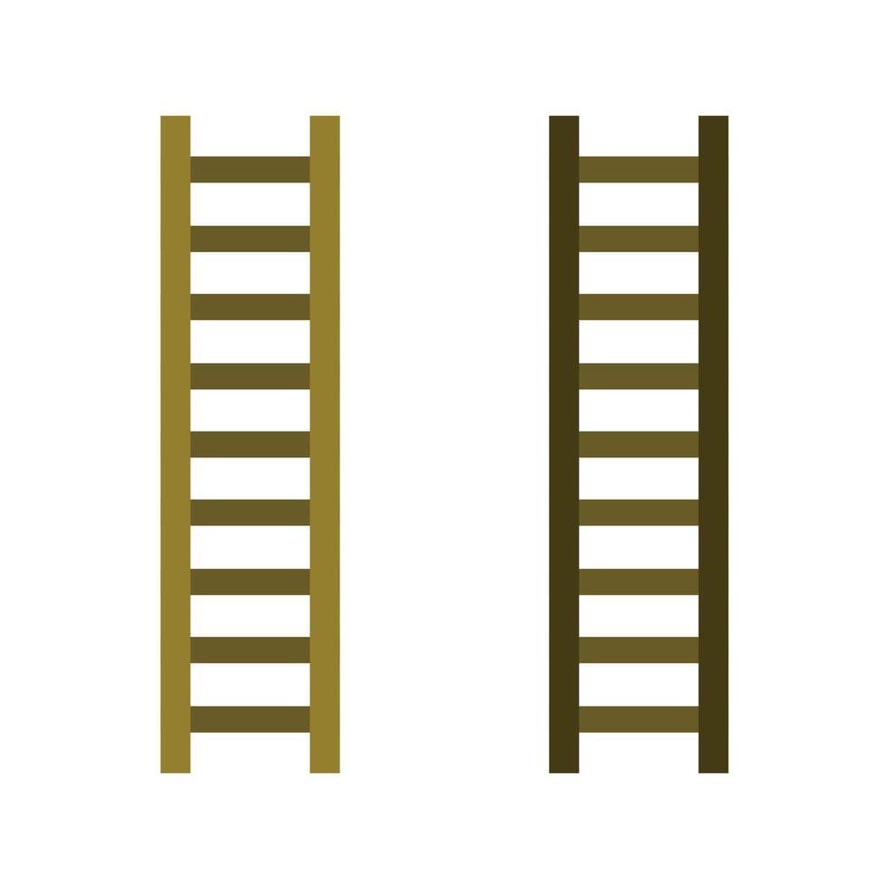 Ladder Illustrated On White Background vector