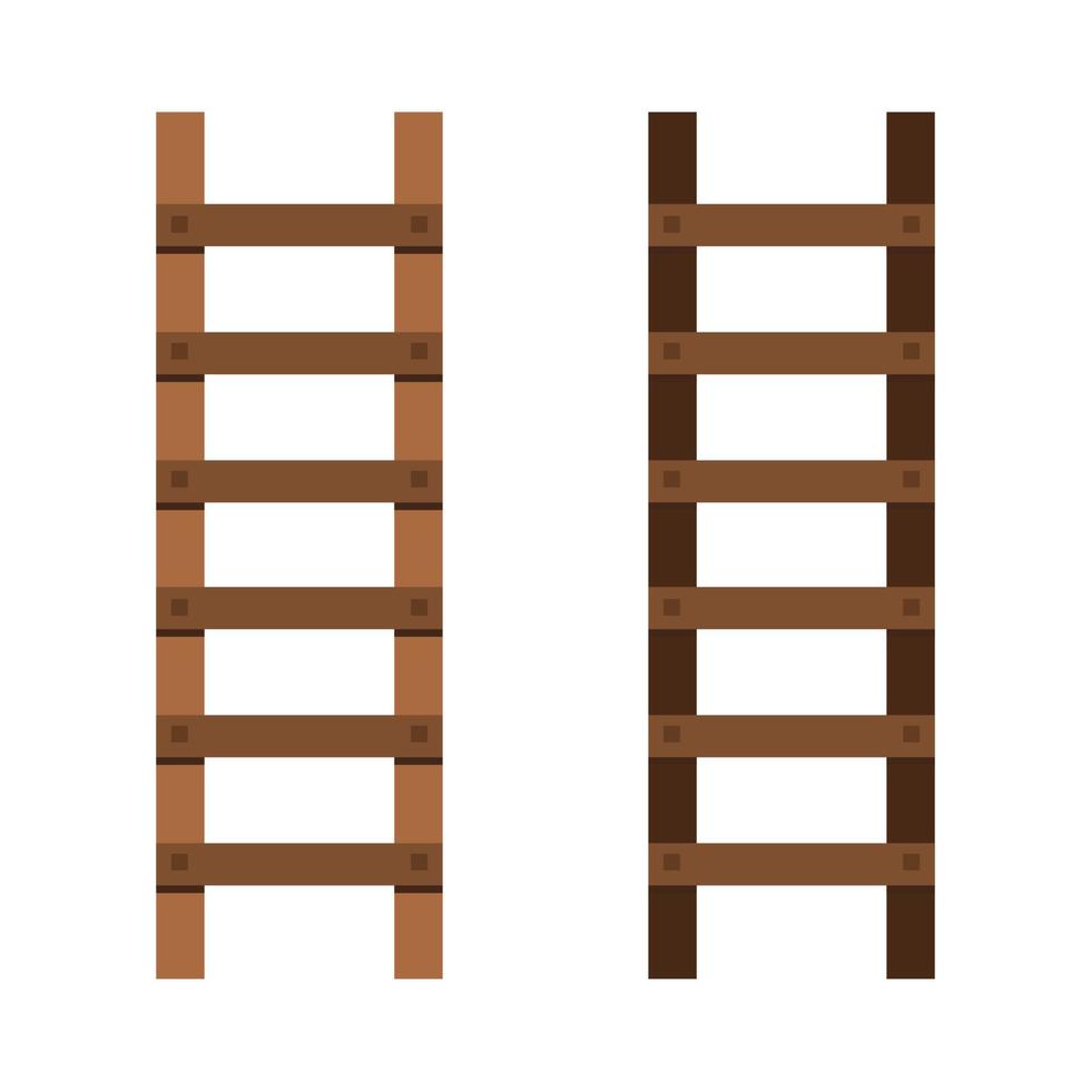 Ladder Illustrated On White Background vector