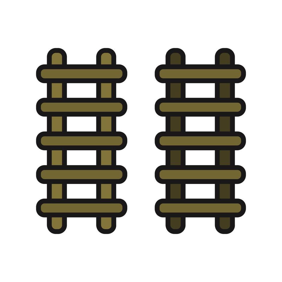 Ladder Illustrated On White Background vector