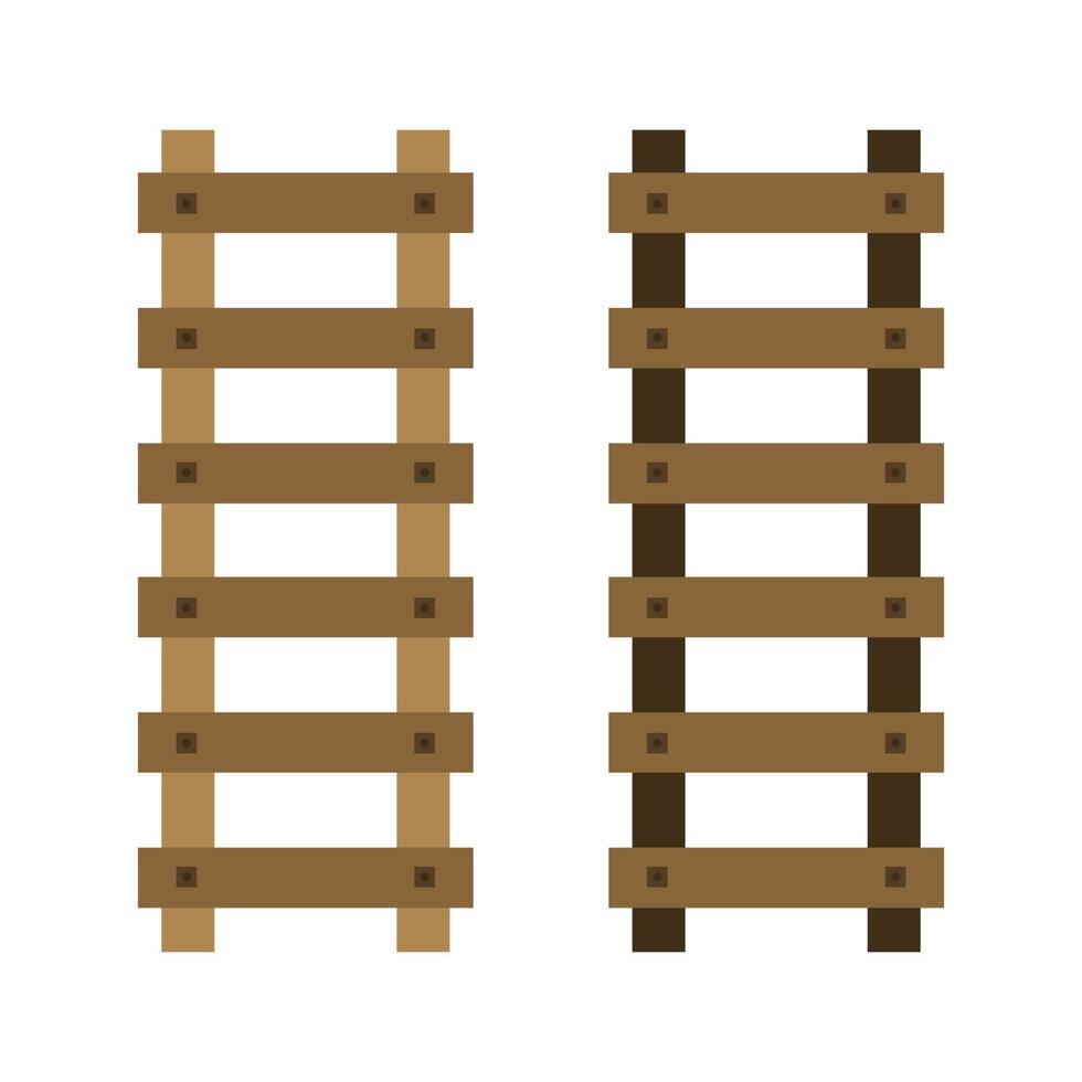 Ladder Illustrated On White Background vector
