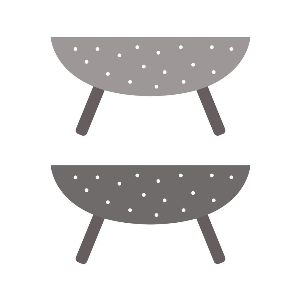 Colander Illustrated On White Background vector