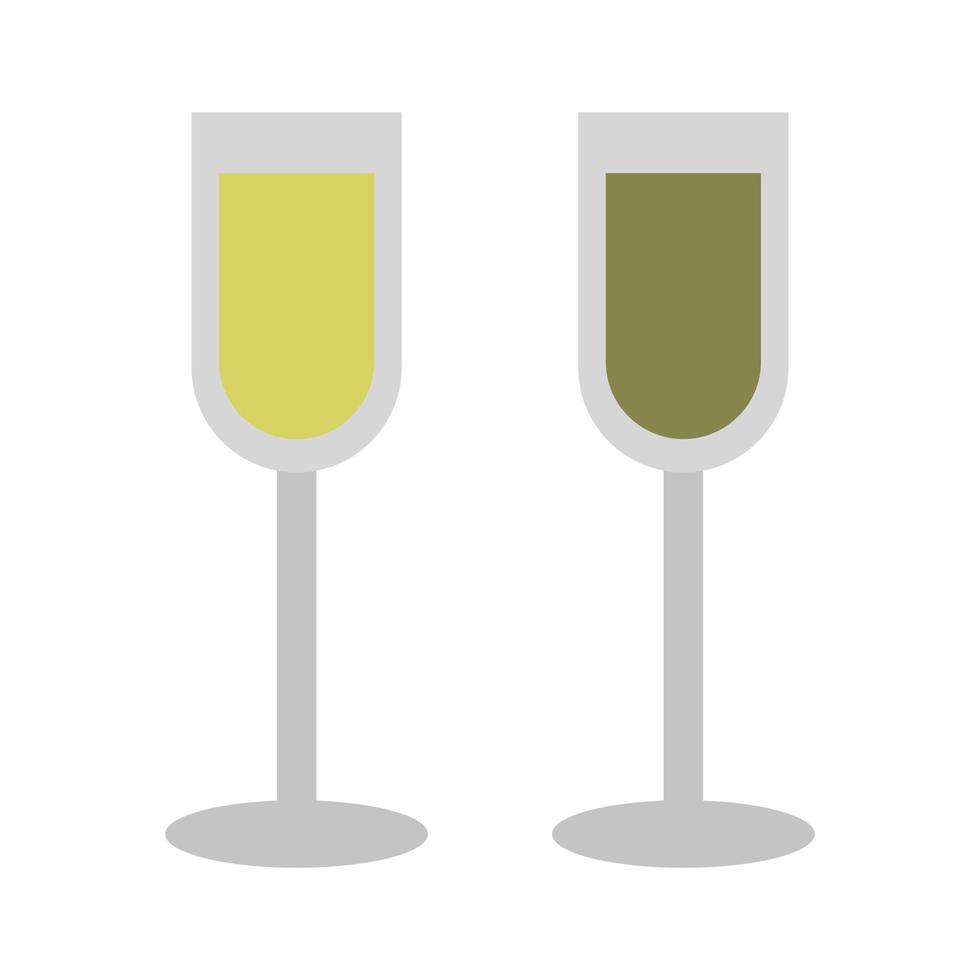 Sparkling Wine Illustrated On White Background vector