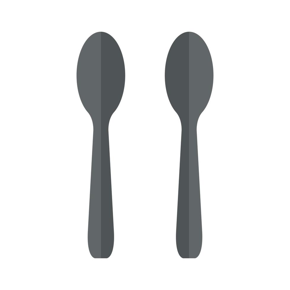 Spoon Illustrated On White Background vector