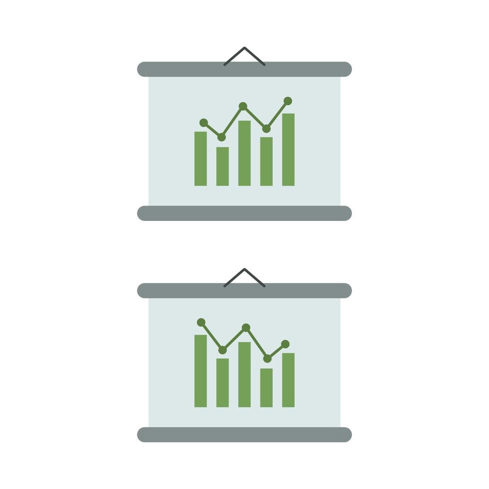 Statistics Illustrated On White Background vector