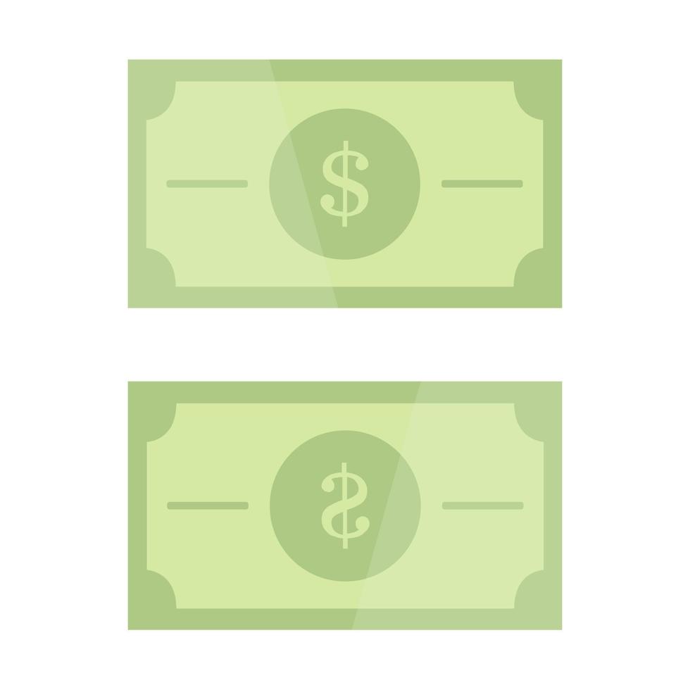 Money Illustrated On White Background vector