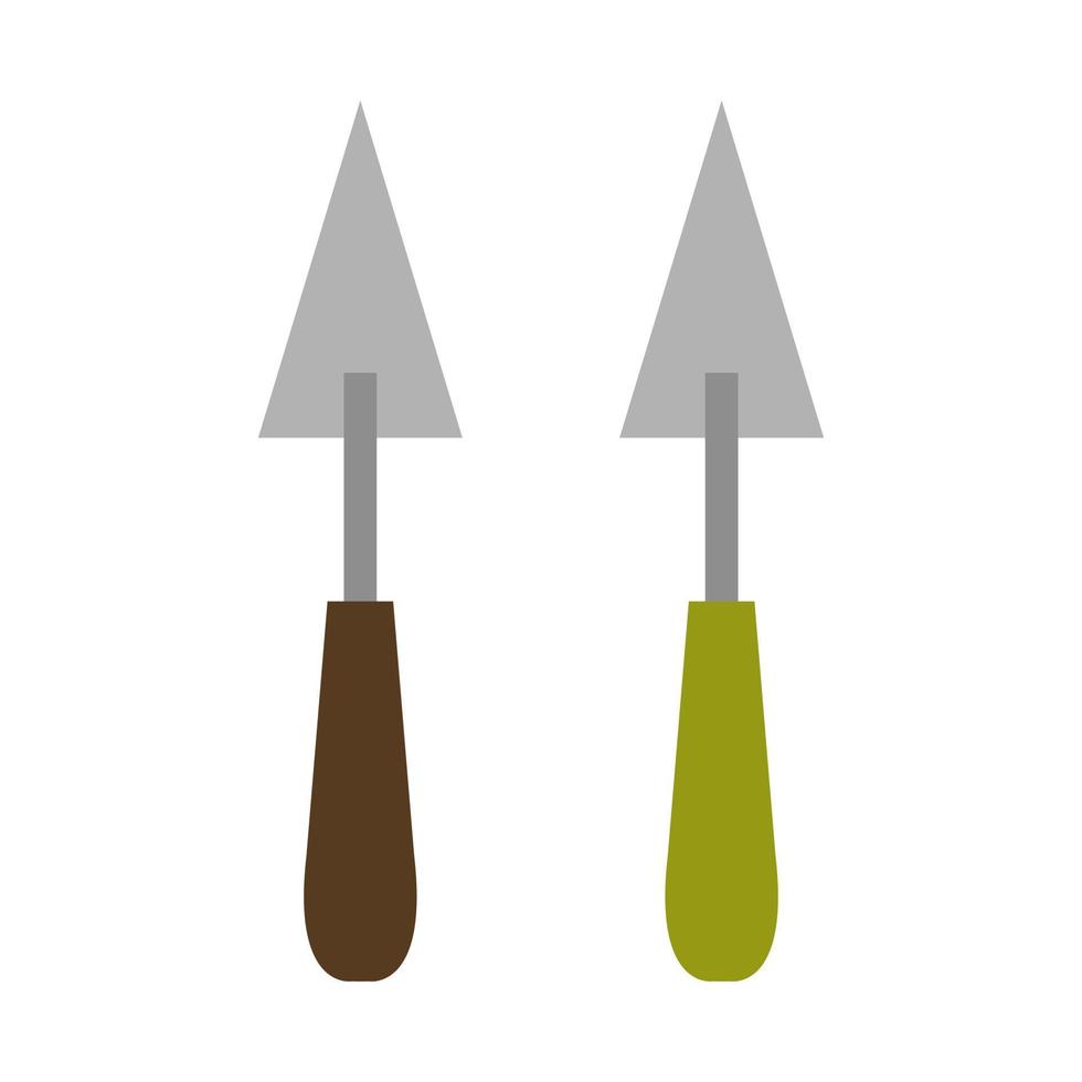 Shovel Illustrated On White Background vector