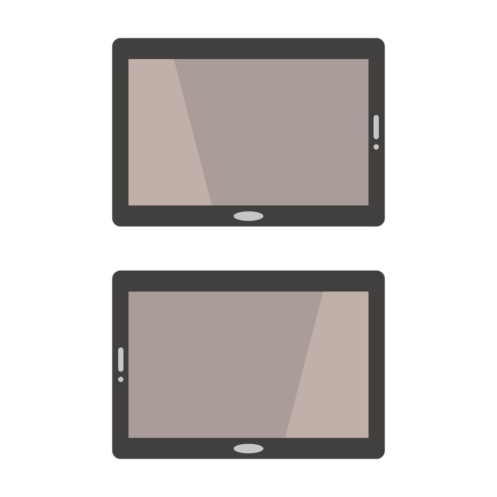 Tablet Illustrated On White Background vector