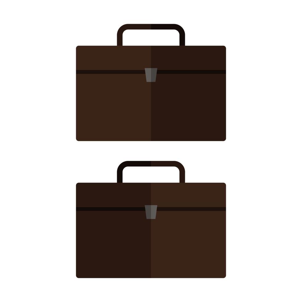 Work Suitcase Illustrated On White Background vector