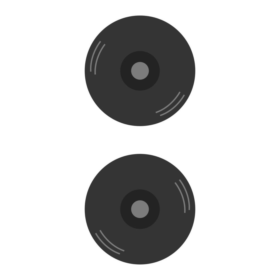 Vinyl Illustrated On White Background vector