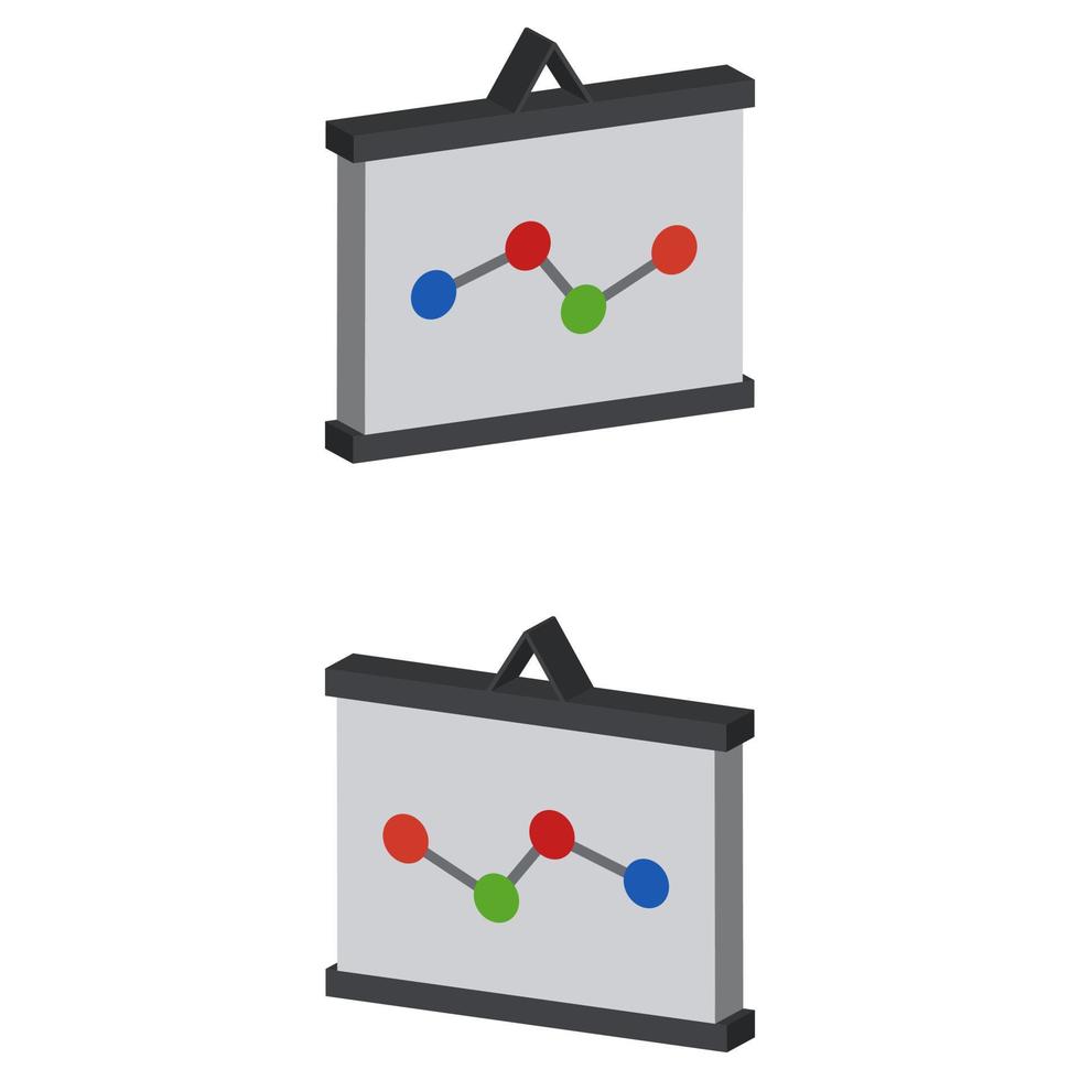 Analytics Illustrated On White Background vector
