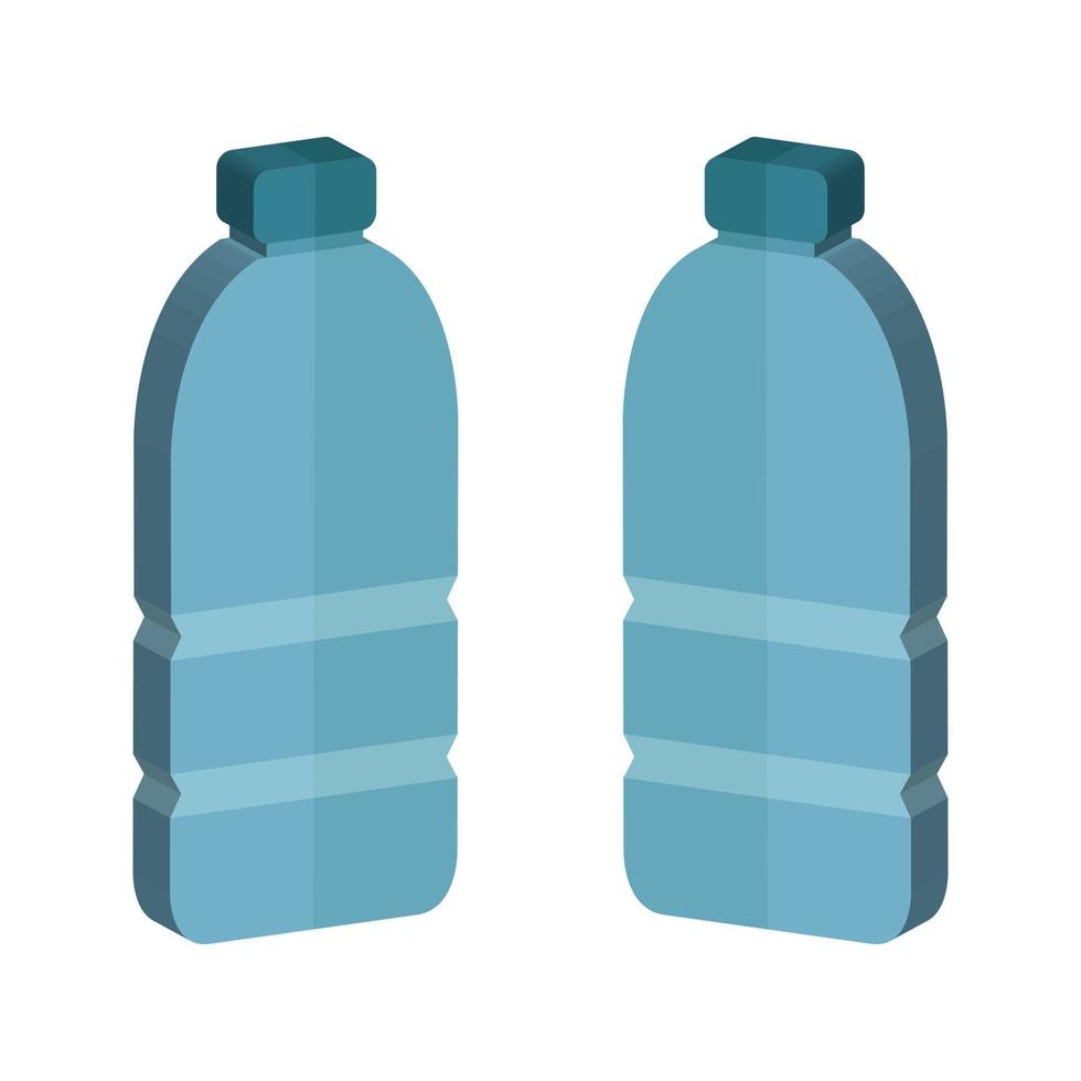 Water Bottle Illustrated On White Background vector