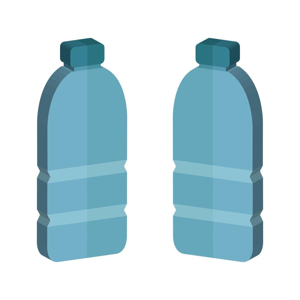 Water Bottle Illustrated On White Background vector