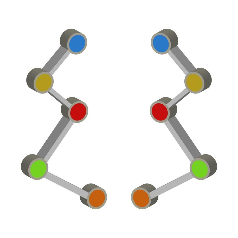 Atom Illustrated On White Background vector