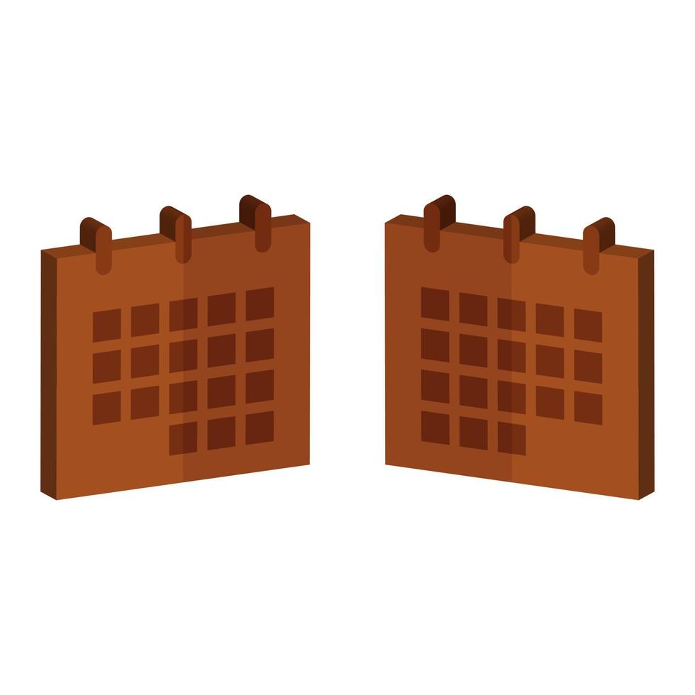 Calendar Illustrated On White Background vector