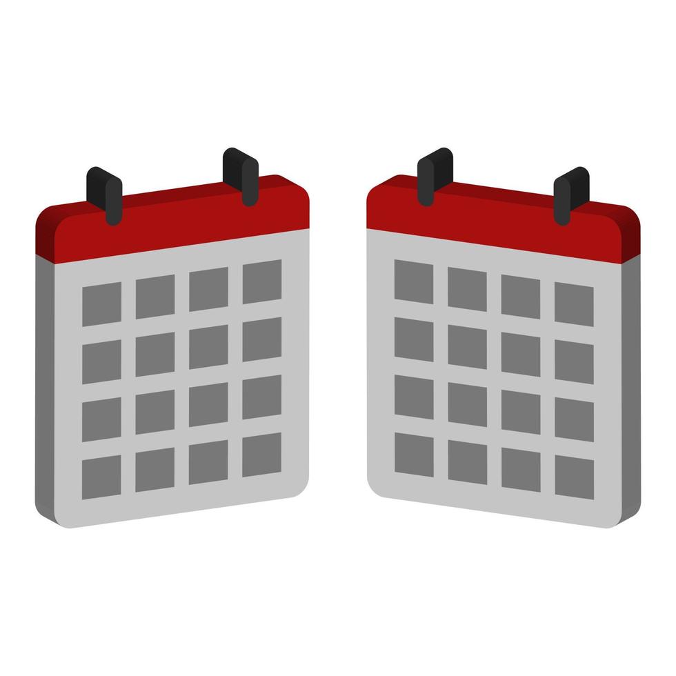 Calendar Illustrated On White Background vector