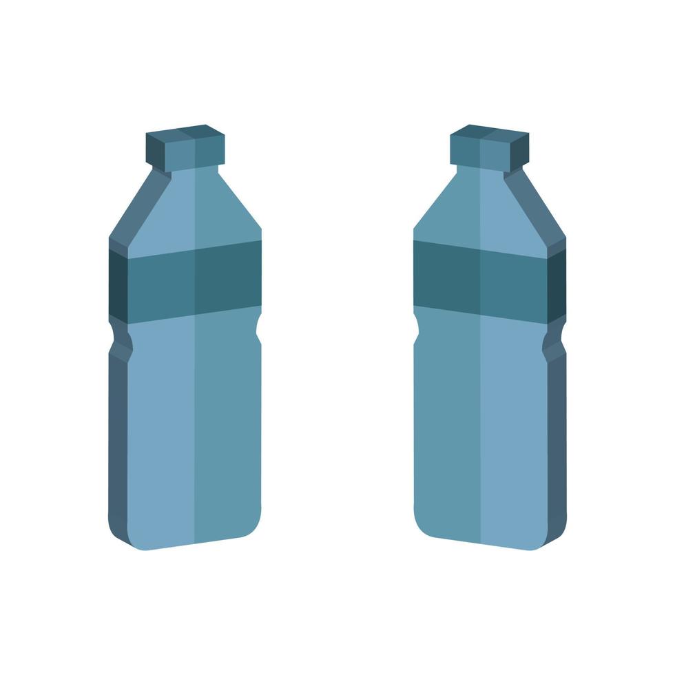 Milk Bottle Illustrated On White Background vector