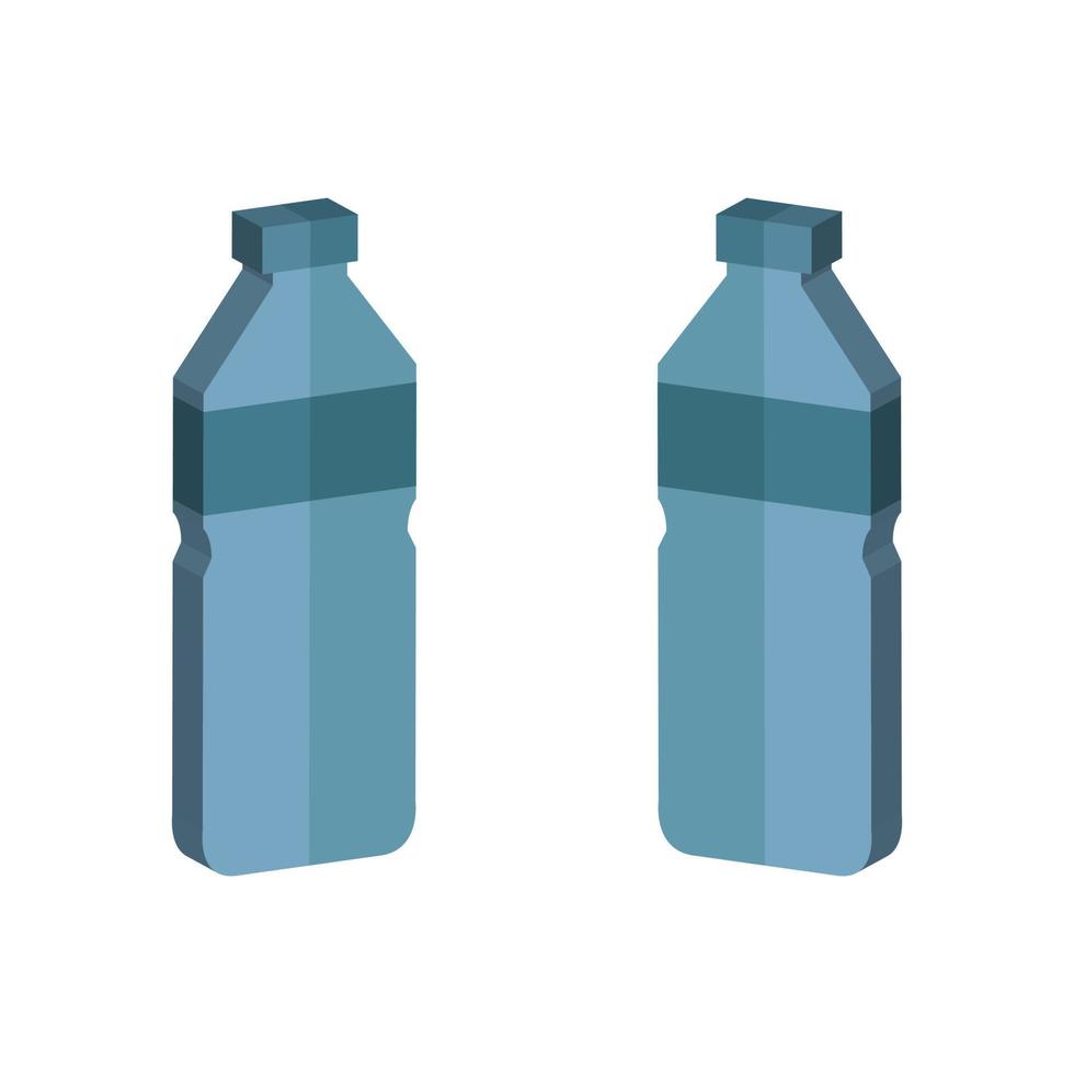 Milk Bottle Illustrated On White Background vector