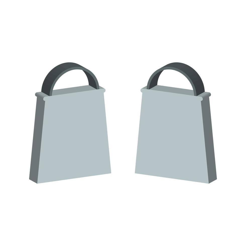 Shopping Bag Illustrated On White Background vector