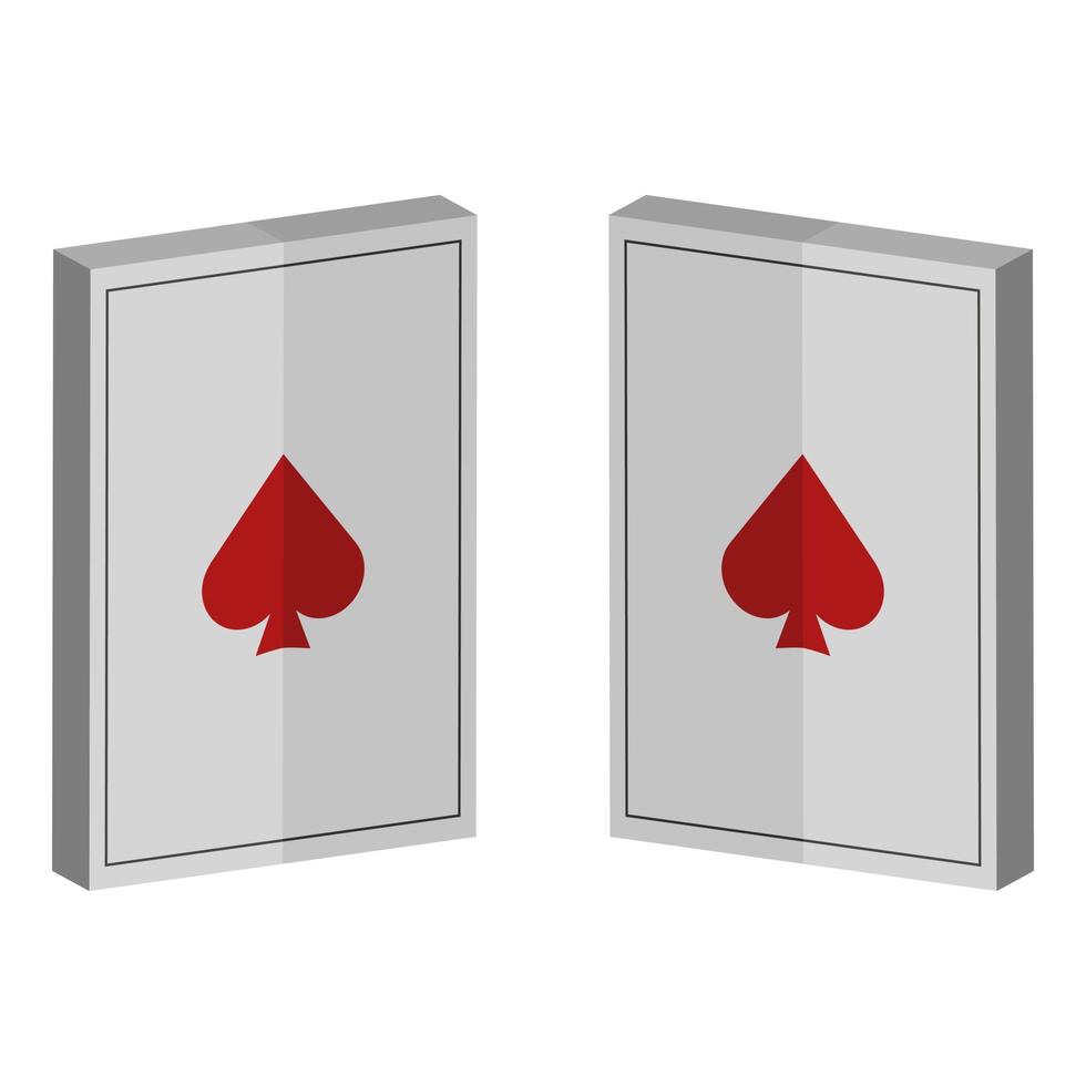 Poker Card Illustrated On White Background vector