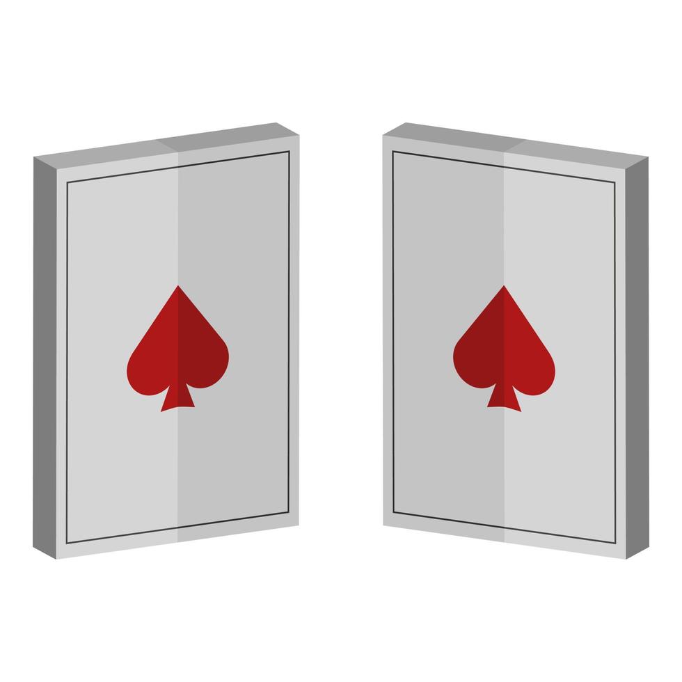 Poker Card Illustrated On White Background vector