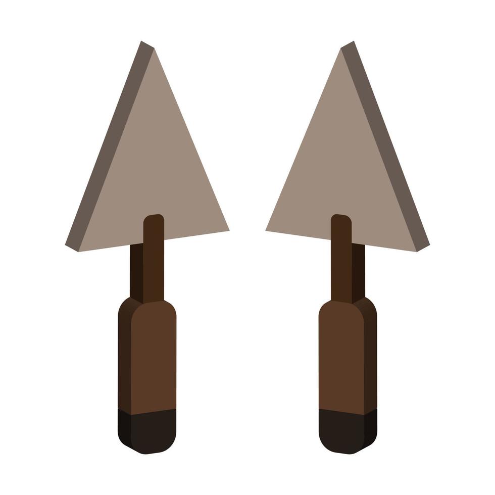 Trowel Illustrated On White Background vector