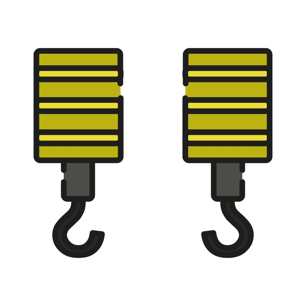Crane Hook Illustrated On White Background vector