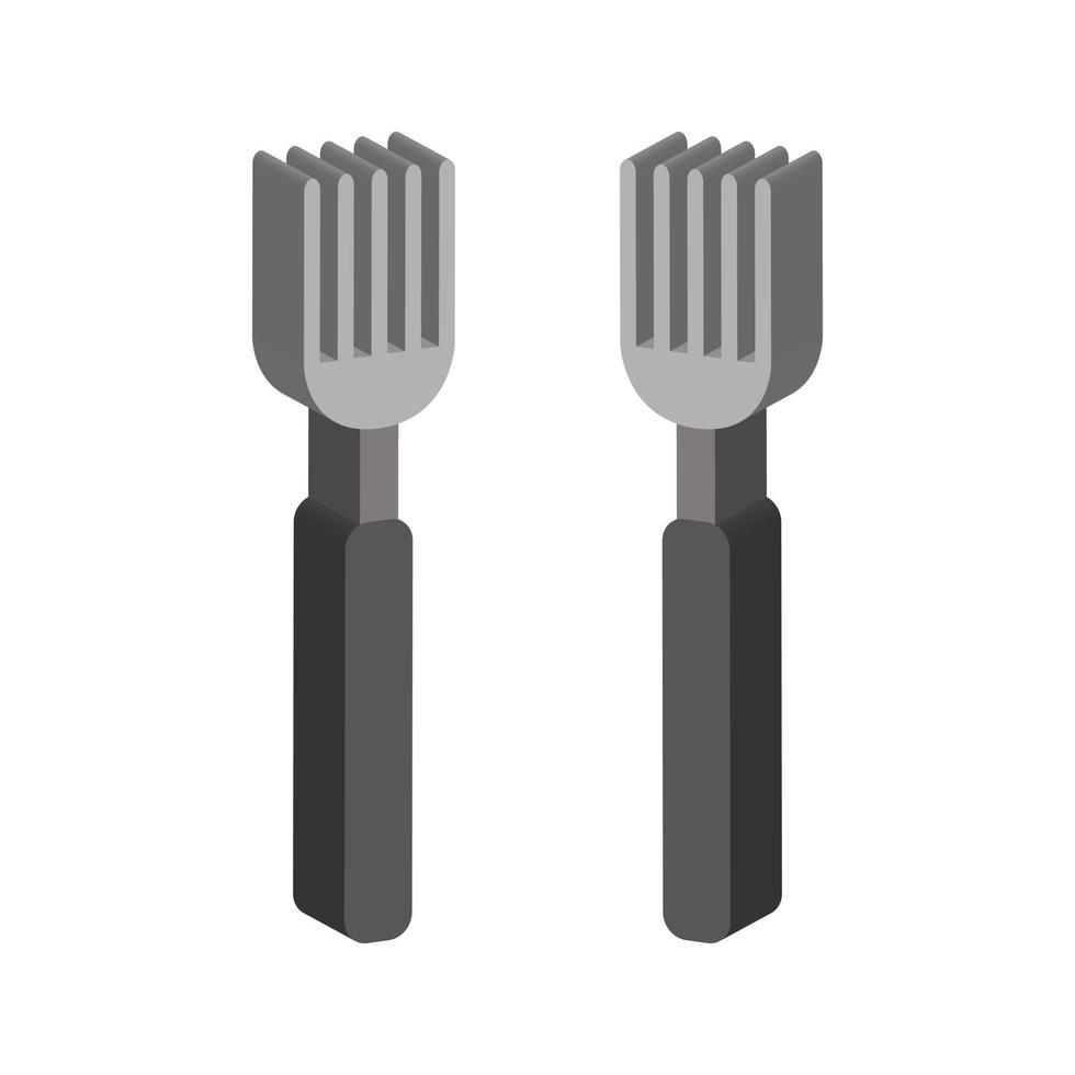 Fork Illustrated On White Background vector