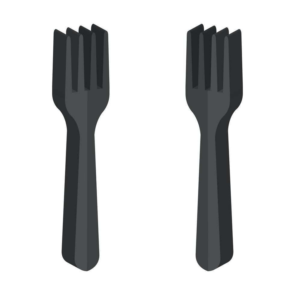 Fork Illustrated On White Background vector
