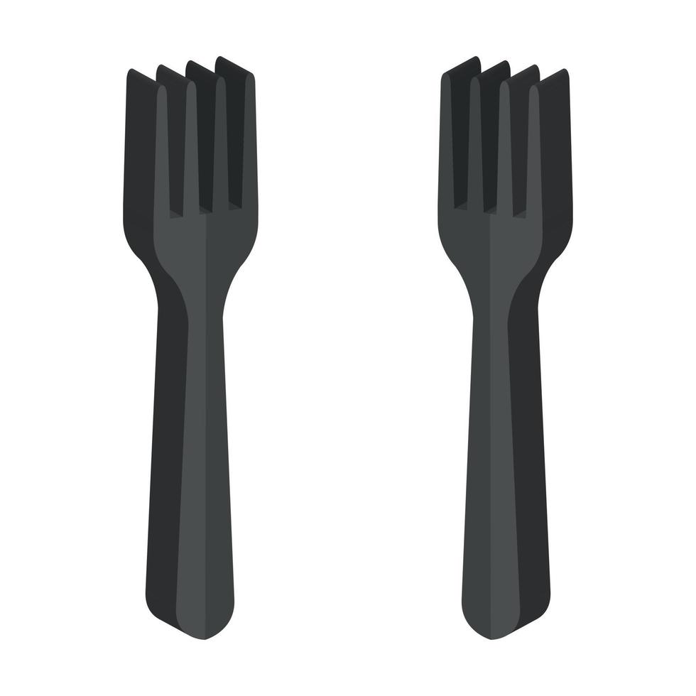 Fork Illustrated On White Background vector