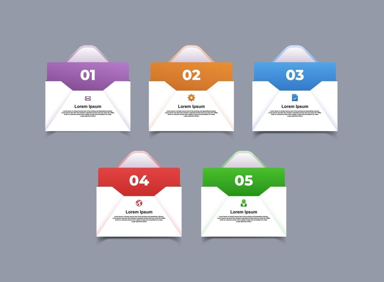 minimalist infographic business template vector
