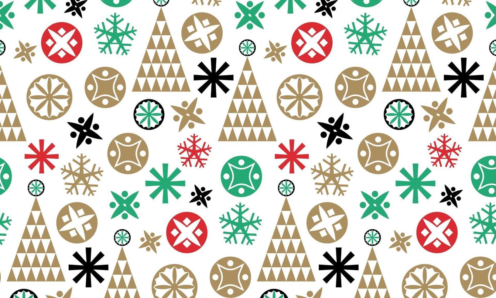 Christmas element pattern background vector