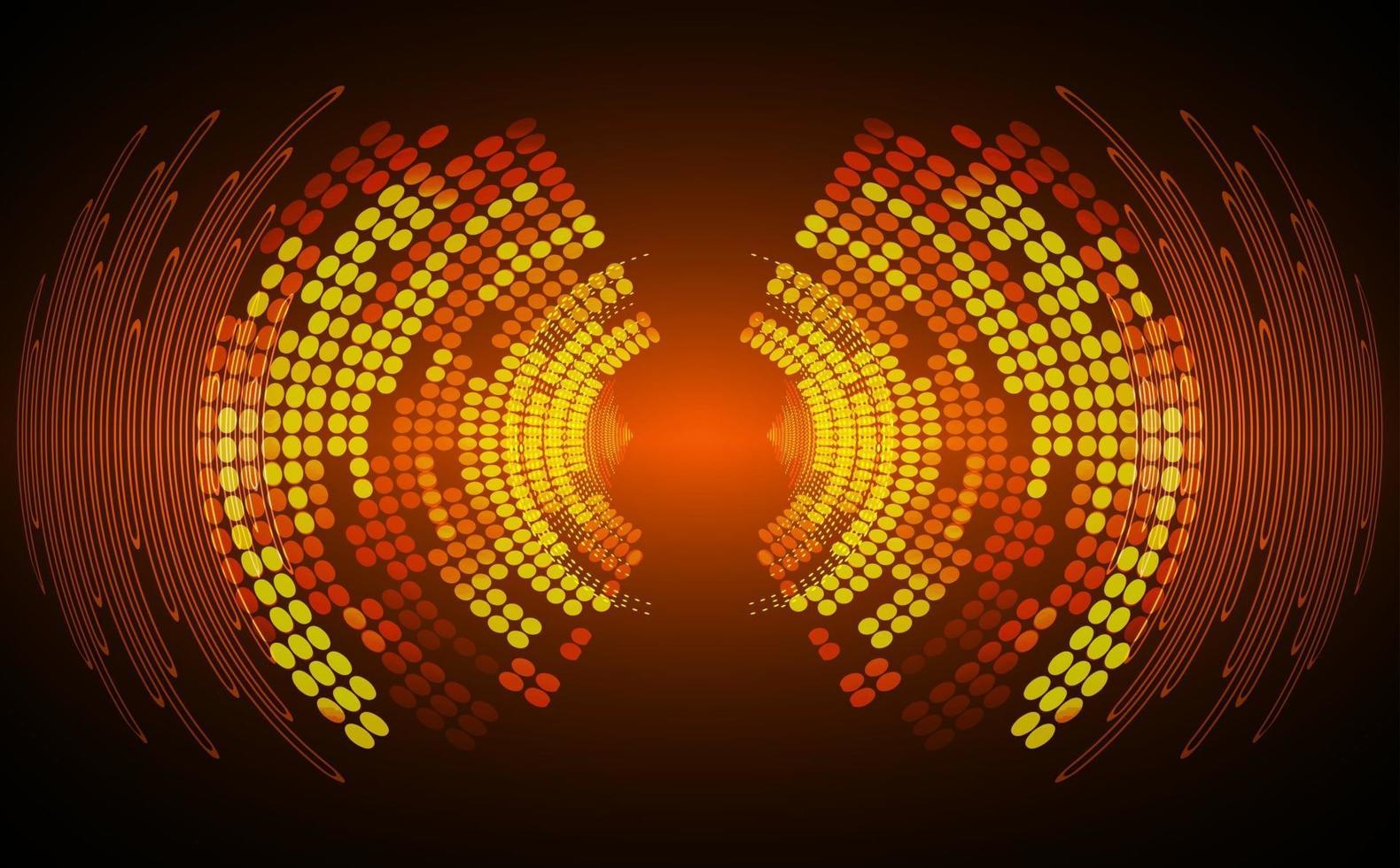 Sound waves oscillating dark light vector