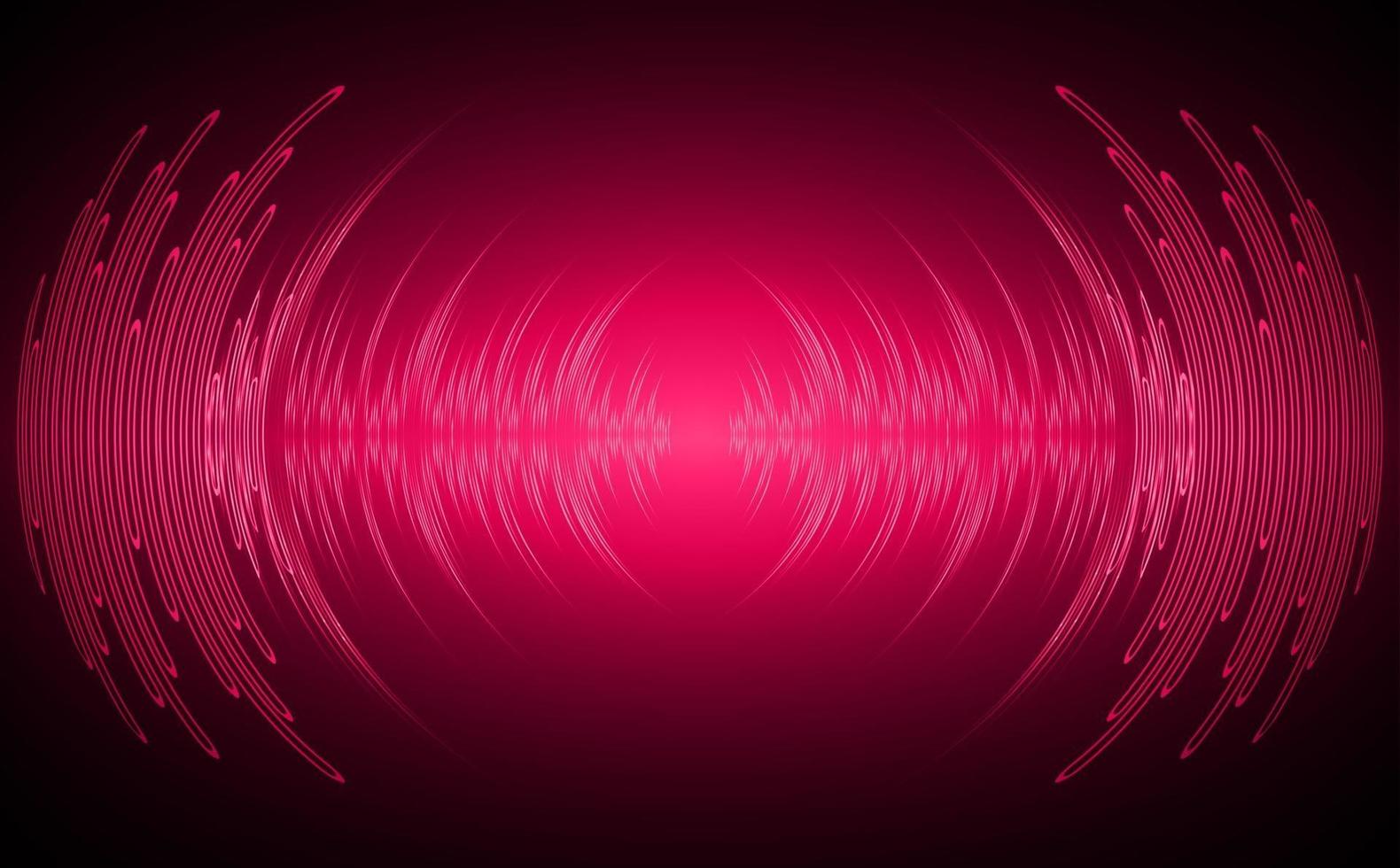 Sound waves oscillating dark light vector