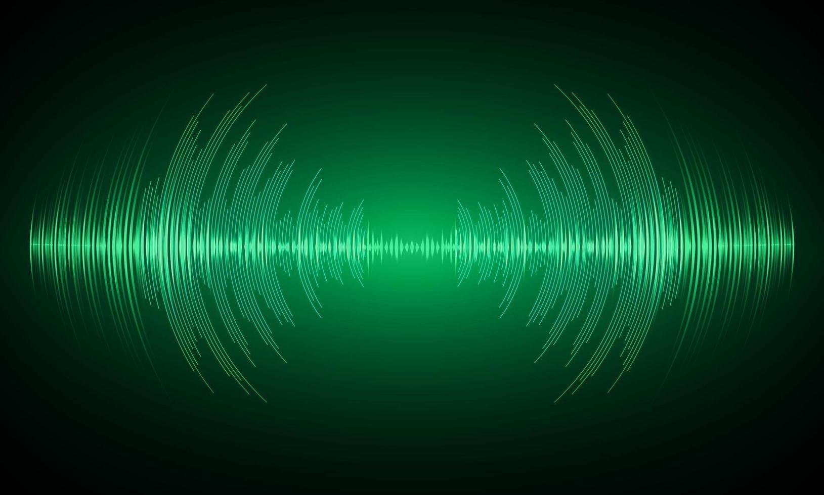 Sound waves oscillating dark light vector
