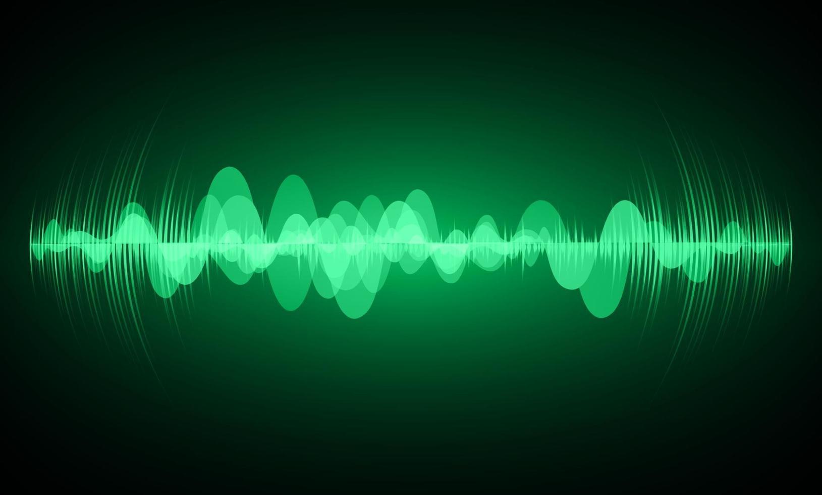 Sound waves oscillating dark light vector