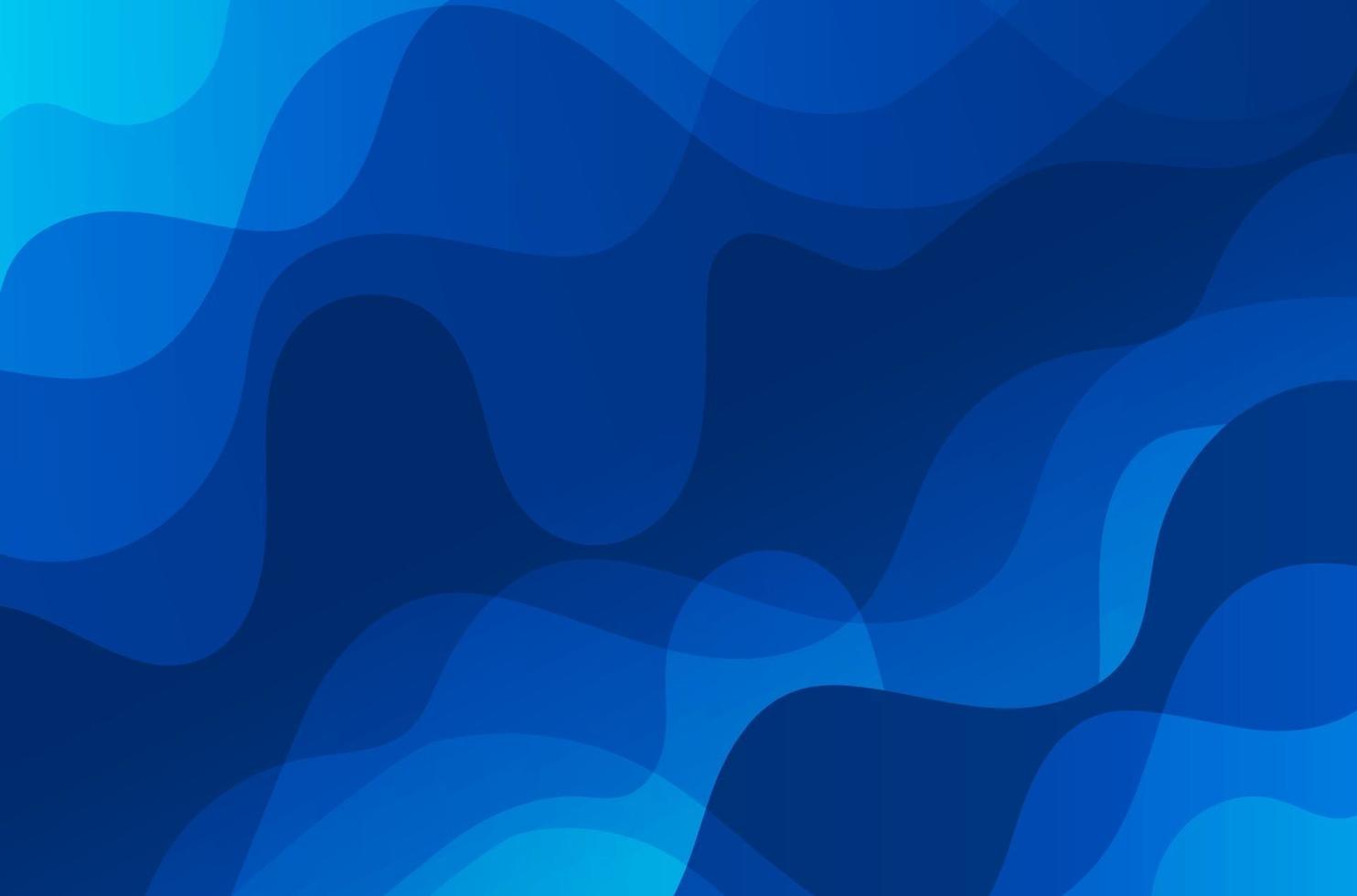 gradient blue wave liquid abstract background vector