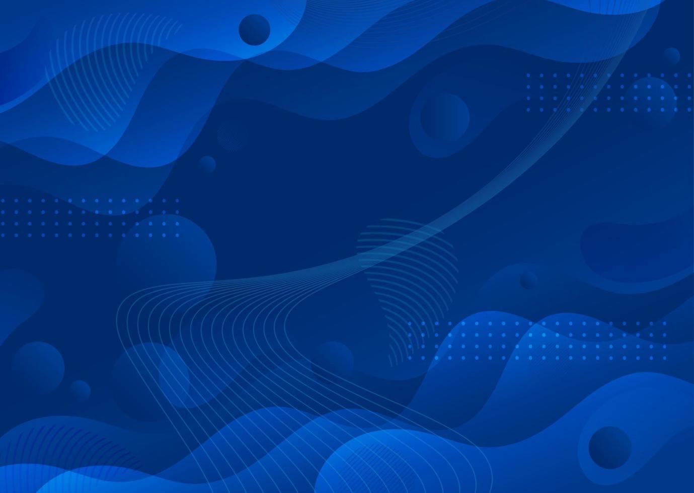 gradient blue wave liquid abstract background vector