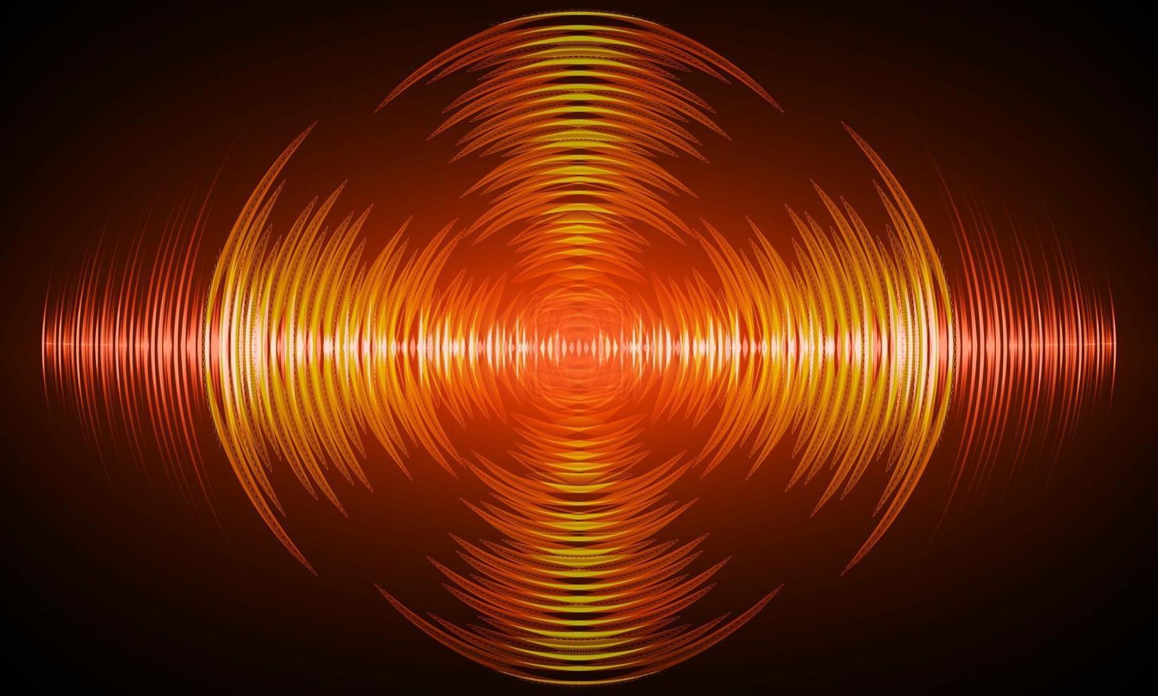 Sound waves oscillating dark light vector