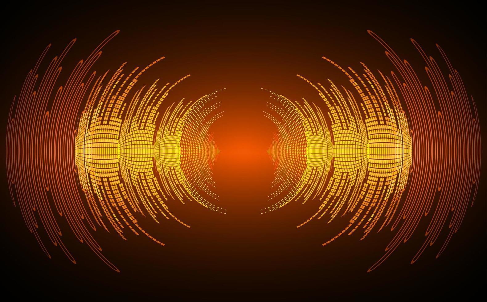Sound waves oscillating dark light vector