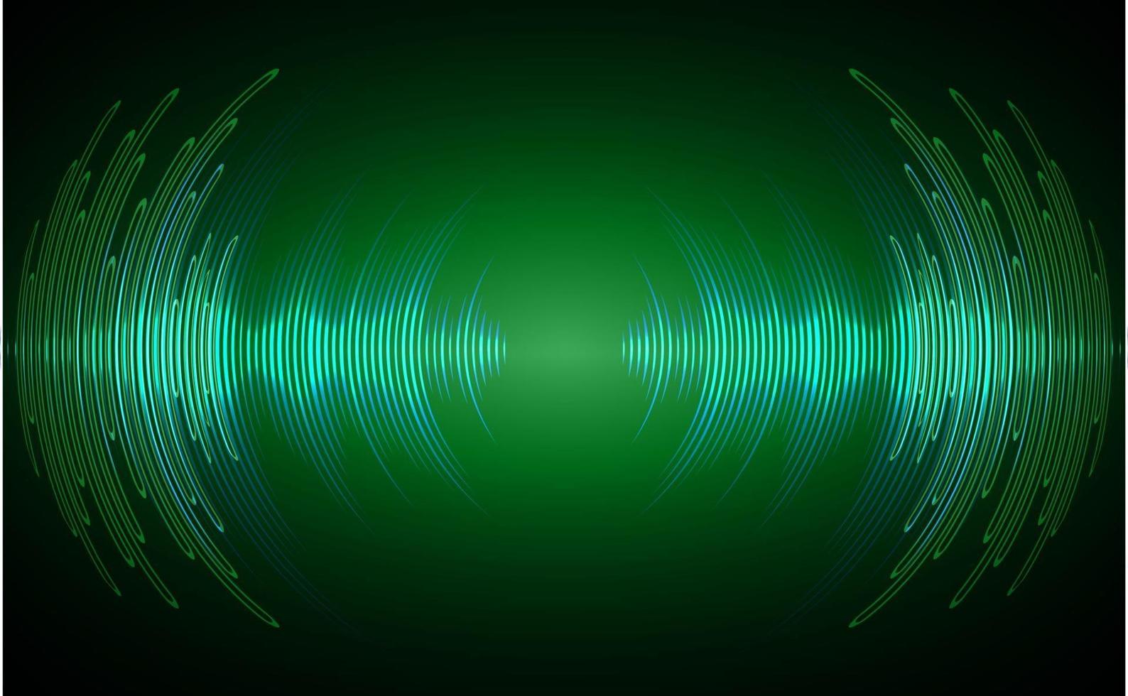 Sound waves oscillating dark light vector