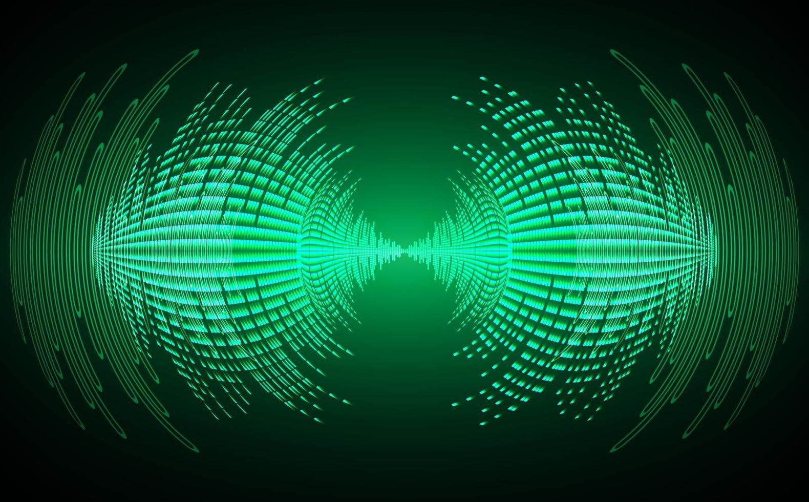 Sound waves oscillating dark light vector